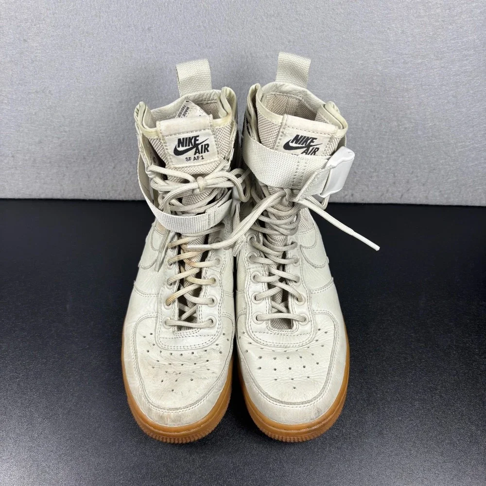 Nike SF Air Force 1 High Light Bone Gum Womens Boots Size 8.5 857872-004 Sneaker